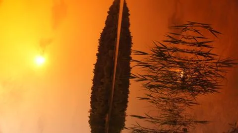 Orange Sky Fotos de archivo