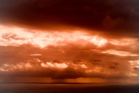 Orange sky Stock Photos