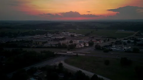 Orange Sky Sunset Timelapse Stock Footage 291988745