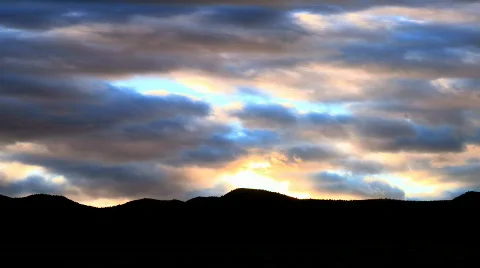 Orange Sky Timelapse Stock Footage 329655