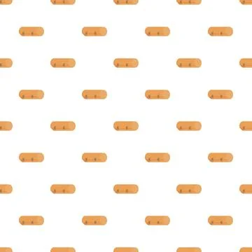 Orange sleeping bags seamless pattern for outdoor adventure Stock Illustration