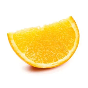 Orange slice closeup Stock Photos