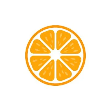 Orange slice icon. Stock Illustration