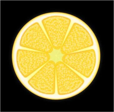 Orange slice Stock Illustration