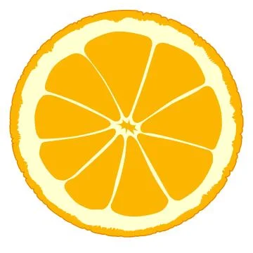 Orange slice Stock Illustration