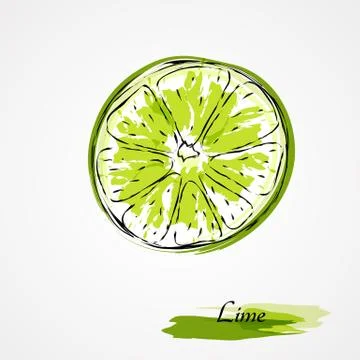 Orange slice Stock Illustration