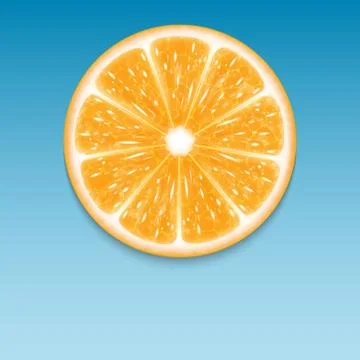 Orange slice Stock Illustration