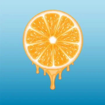 Orange slice Stock Illustration