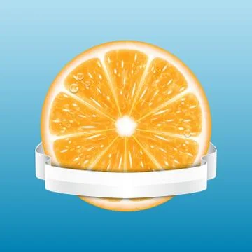 Orange slice Stock Illustration