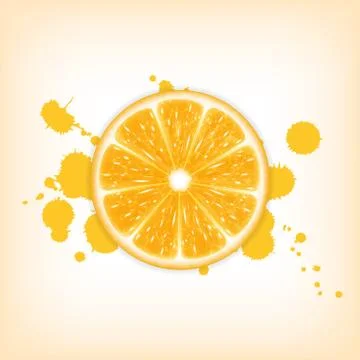 Orange slice Stock Illustration