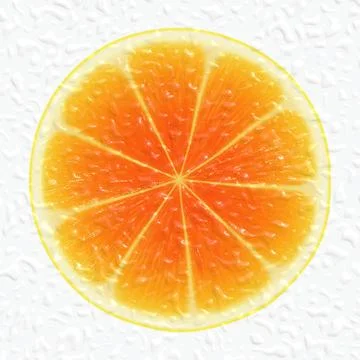 Orange slice Stock Illustration