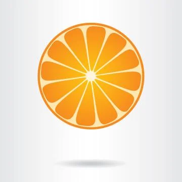 Orange slice Stock Illustration