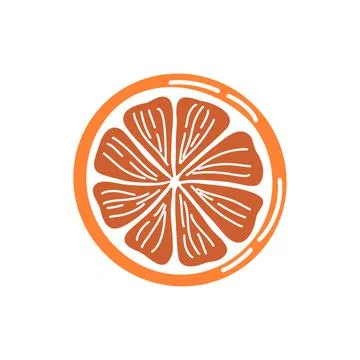 Orange slice Stock Illustration