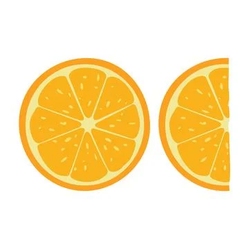 Orange slice Stock Illustration