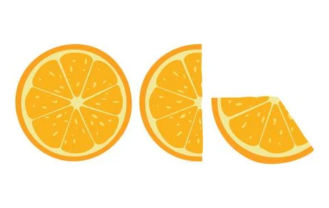 Orange slice Stock Illustration