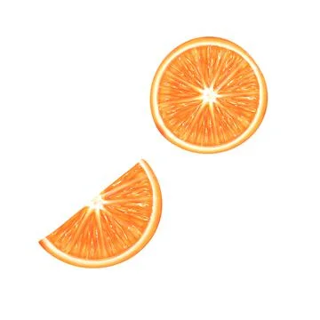 Orange slice isolated Stock Illustration