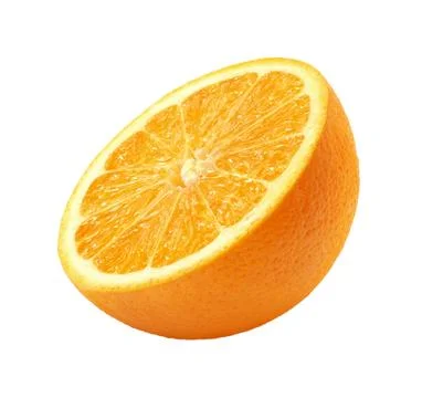 Orange slice isolated Stock Photos