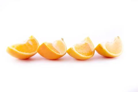 Orange slice isolated Stock Photos