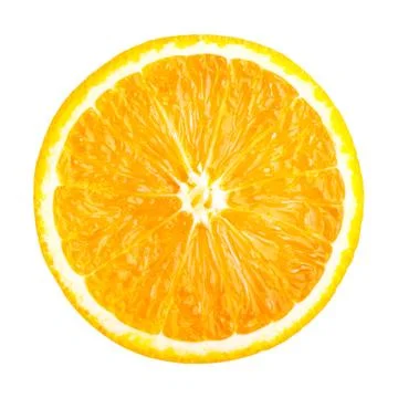 Orange slice isolated Stock Photos