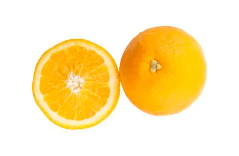 Orange slice isolated on white background Foto stock