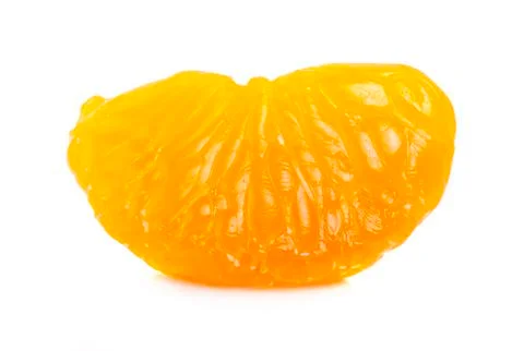 Orange slice isolated on white background Stock Photos