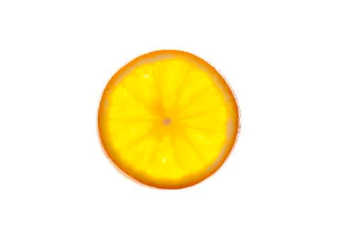 Orange slice isolated on white background Stock Photos