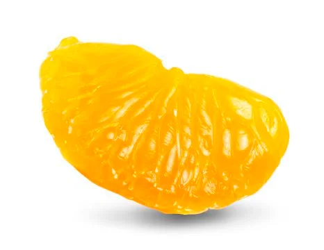 Orange slice isolated on white background Stock Photos