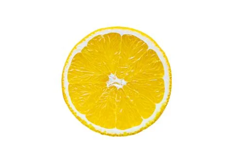 Orange slice isolated on a white background Foto stock
