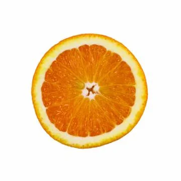 Orange slice isolated on white background Foto stock