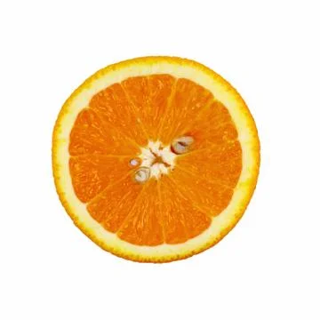 Orange slice isolated on white background Foto stock
