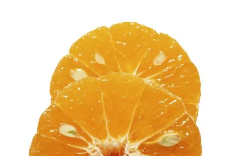 Orange slice isolated on white background Stock-Fotos