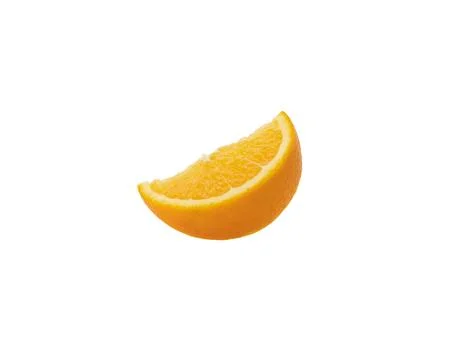 Orange slice isolated on white background Clipping Path Stock Photos