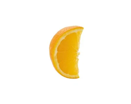 Orange slice isolated on white background Clipping Path Stock Photos