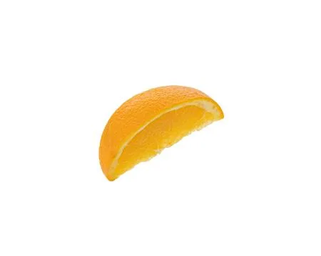 Orange slice isolated on white background Clipping Path Stock Photos