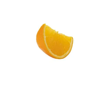 Orange slice isolated on white background Clipping Path Stock Photos