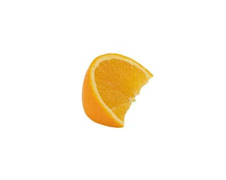 Orange slice isolated on white background Clipping Path Foto stock