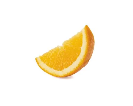 Orange slice isolated on white background Clipping Path Stock Photos