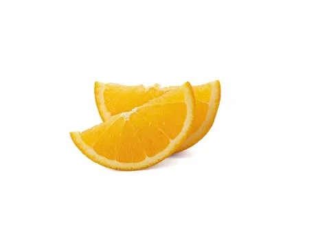 Orange slice isolated on white background Clipping Path Stock Photos