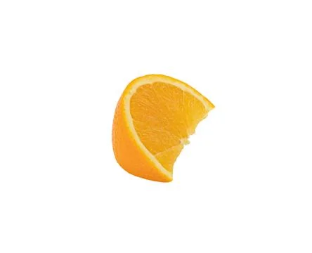 Orange slice isolated on white background Clipping Path Stock Photos