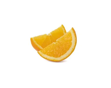 Orange slice isolated on white background Clipping Path Stock Photos