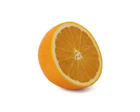 Orange slice isolated on white background Clipping Path Stock Photos