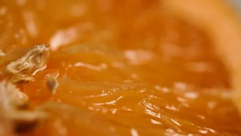 Orange slice macro Stock Photos