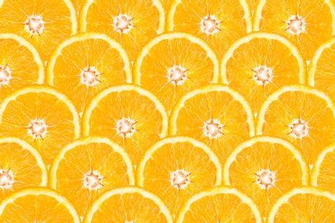 Orange Slice Pattern Foto stock