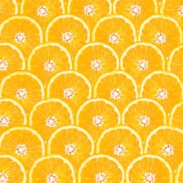 Orange Slice Pattern Stock Photos