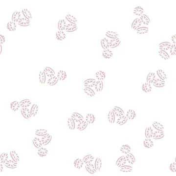 Orange slice round fall glyph seamless pattern Stock Illustration