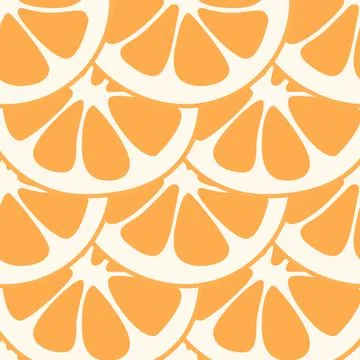 Orange slice seamless pattern vector. Summer vector illustration. Fruit juice. イラスト素材