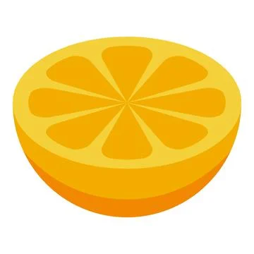 Orange slice showing its fresh and juicy texture 스톡 일러스트