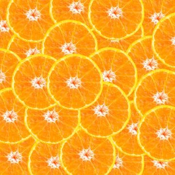 Orange slice texture background close up Stock Photos