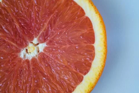 Orange slice on white Stock Photos