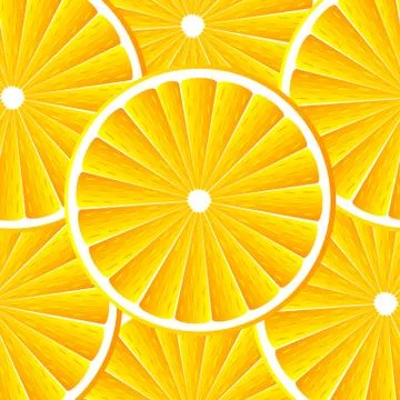 Orange slices background. Illustrazione stock
